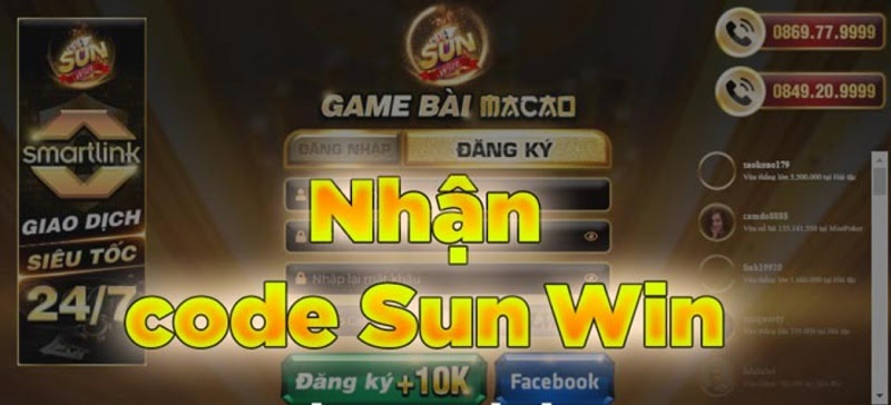 code sunwin